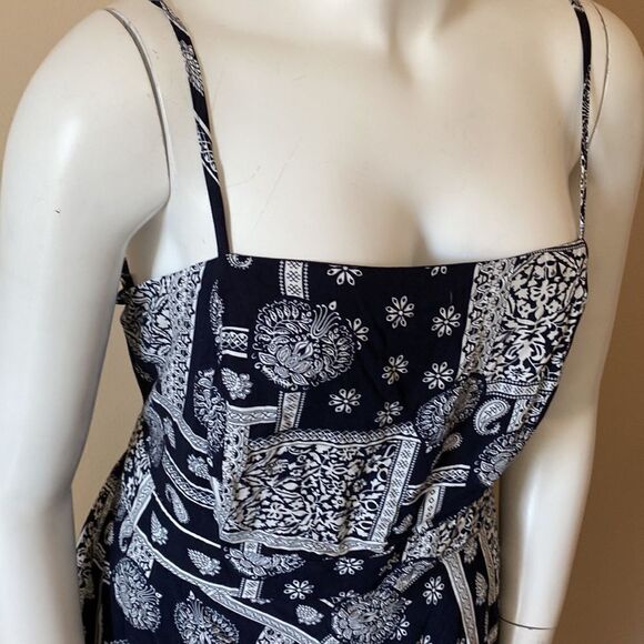 NWT Fashion Nova Paisley Desires Romper - Navy - Picture 10 of 15